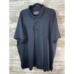 5.11 Tactical Performance Golf Polo Short Sleeve Shirt, Black  71049 2XL, XXL